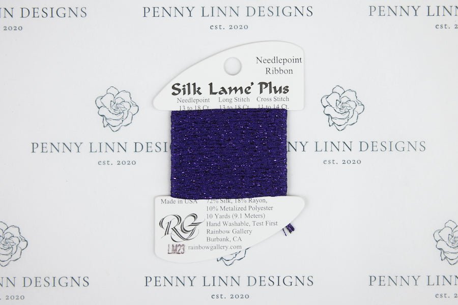 Silk Lamé Plus LM23 Dark Lavender - Penny Linn Designs - Rainbow Gallery