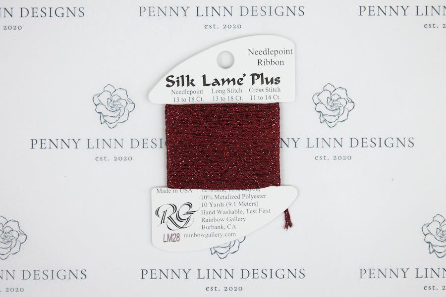 Silk Lamé Plus LM28 Burgundy - Penny Linn Designs - Rainbow Gallery
