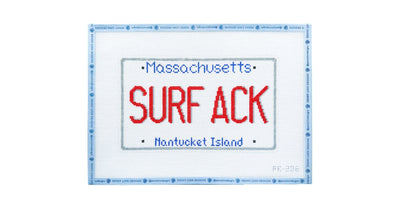 SURF ACK LICENSE PLATE - Penny Linn Designs - Pip and Roo