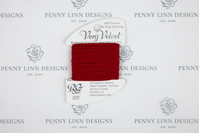 Very Velvet V212 Cherry Red - Penny Linn Designs - Rainbow Gallery