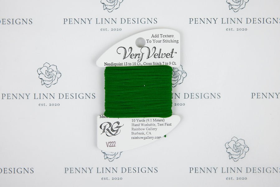 Very Velvet V222 Green - Penny Linn Designs - Rainbow Gallery