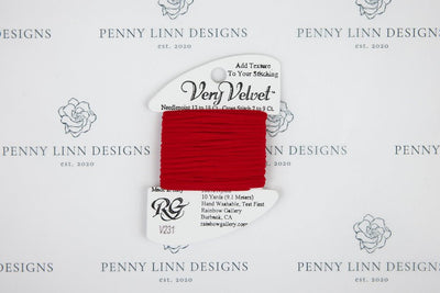 Very Velvet V231 Christmas Red - Penny Linn Designs - Rainbow Gallery