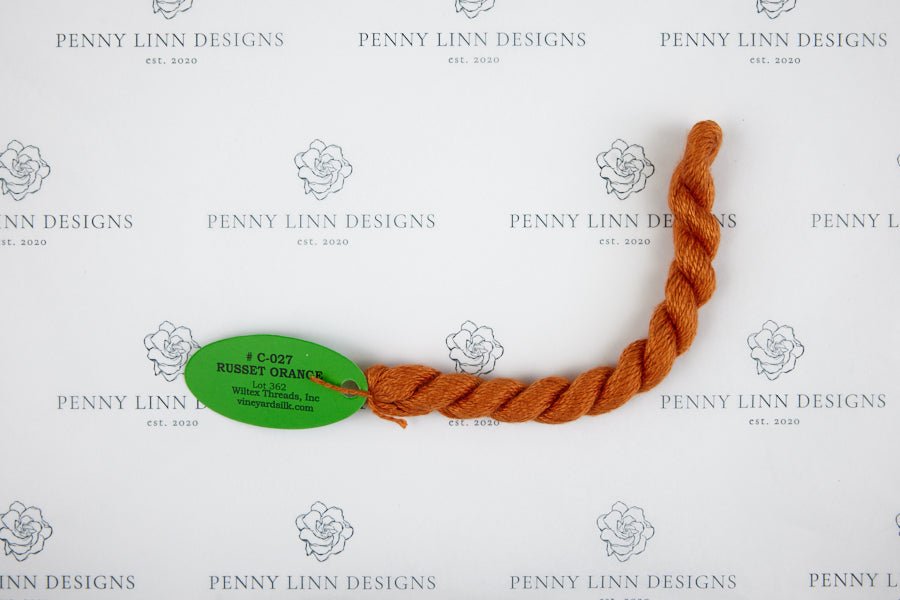 Vineyard Silk C-027 RUSSET ORANGE - Penny Linn Designs - Wiltex Threads