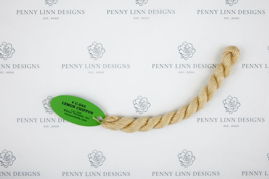 Vineyard Silk C-043 LEMON CHIFFON - Penny Linn Designs - Wiltex Threads