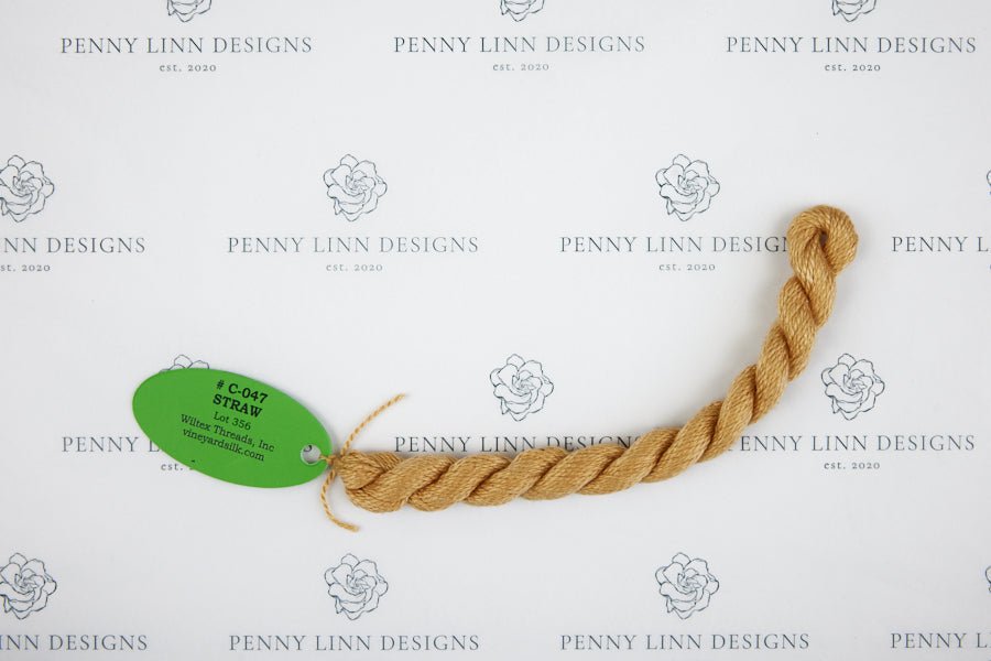 Vineyard Silk C-047 STRAW - Penny Linn Designs - Wiltex Threads