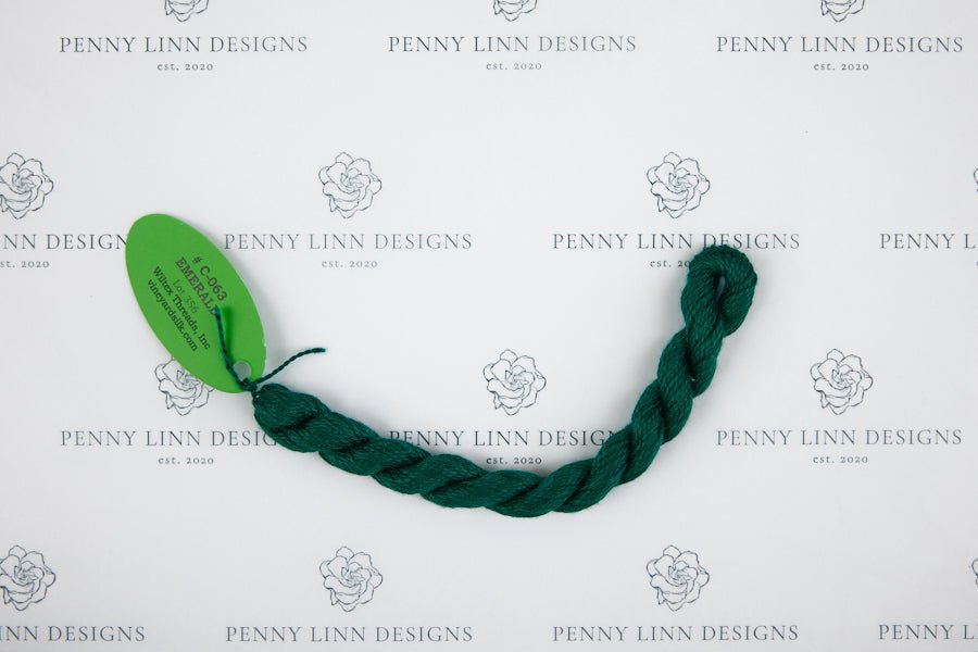 Vineyard Silk C-063 EMERALD - Penny Linn Designs - Wiltex Threads