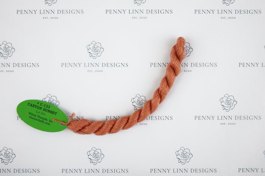 Vineyard Silk C-123 CANYON SUNSET - Penny Linn Designs - Wiltex Threads