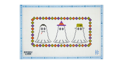 Vintage Halloween: Ghosts in a Row - Penny Linn Designs - Kyra Cotter Designs